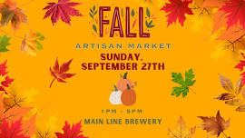 Fall Artisan Market at Main Line Brewery