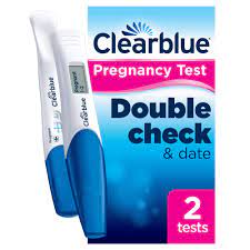 Clearblue Pregnancy Test Double Check Date Combo Pack Result As Fast As 1 Minute Visual Stick And Tells You How Many Weeks Digital Stick Kit Of 2 Tests 1 Digital 1 Visual