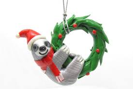 Sloth Christmas Ornament Christmas Ornaments Ornaments Safari Theme