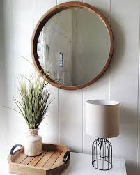 Instagram Photo By Jeets Mirror Wall Decor Round Wood Mirror Round Wooden Mirror