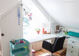 See more ideas about attic rooms, attic craft rooms, attic renovation. Attic Craft Room Reveal One Dog Woof Attic Craft Room Attic Inspiration Attic Flooring