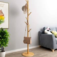 Natural looking and very solid wooden coat stand in the form of tree. White Suits Floor Coat Rack 8 Hooks Vintage Wooden Tree Coat Rack Stand Free Standing Coat Rack Hallway Entryway Coat Hanger Stand For Clothes Home Hallway Furniture Uniformatecolombia Com