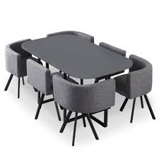 Le repas reste le moment le plus agréable de la journée pour beaucoup de personnes. Table De Repas 6 Chaises Design Normi 150cm Gris
