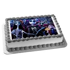Amazing cake • the colors on this cake match so good������⁣. Nightmare Before Christmas Jack Skellington Emily Edible Cake Topper Image Abpid07562 Walmart Com Walmart Com