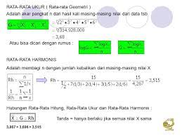 Meskipun saya lemah di bidang ini, saya mencoba mempelajari. Rata Rata Ukur Rata Rata Geometri Ppt Download