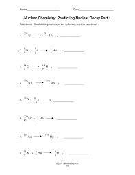 In this section, we explore the major modes of. Nuclear Decay Worksheet Answer Key Nidecmege