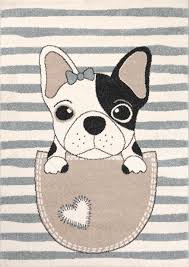 Plus tipps zur effizienten fleckentfernung. Teppich Hunde Welpe Kinder Zimmer Blau Vimoda Homestyle