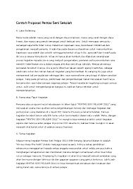 Maybe you would like to learn more about one of these? Doc Contoh Proposal Pentas Seni Reygina Yolla Academia Edu