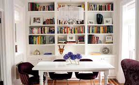 This modern functional unit can be placed in the living room, dining room, bedroom and office. 15 Ideas For Adding Bookshelves In The Dining Room Home Design Lover