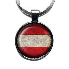 Schön, dass sie hier sind! Amazon Com Austria Austrian Osterreich Flag Silver Keychain Keyring Handmade