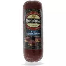 Comprehensive nutrition resource for shurfresh summer sausage, beef. Kretschmar Summer Sausage Beef Summer Sausage Snacks Price Cutter