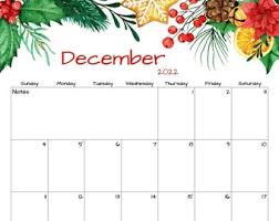 calendar december etsy