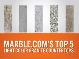 Canada has a lot of granite mountains, and i've seen in person raw boulders in the wild that, if quarried, would end up being called bainbrook brown, a popular and abundant color used in the counter top industry. Top 5 Light Color Granite Countertops Marble Com
