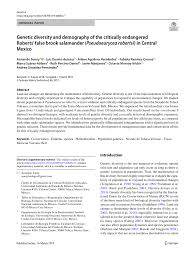 On the street of north magdalen street and street number is 102. Pdf Genetic Diversity And Demography Of The Critically Endangered Roberts False Brook Salamander Pseudoeurycea Robertsi In Central Mexico