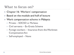 For employees that are injured or become ill because of work related events it can help cover Eoh3202 Occupational Health Ppt Video Online Download