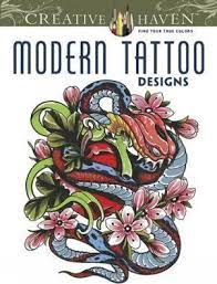 Creative Haven Modern Tattoo Designs Coloring Book Erik Siuda 9780486493268
