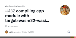 compiling cpp module with --target=wasm32-wasi results in fatal ...
