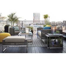 Dune Coffee Table With Pebbled Glass Reviews Crate And Barrel Outdoor Furniture Collections Outdoor Furniture Outdoor Furniture Sets