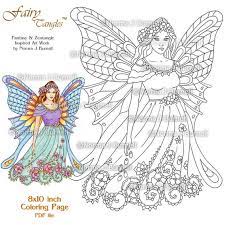 Has been added to your cart. Fairy Tangles Printable Coloring Pages By Norma J Burnell Etsy