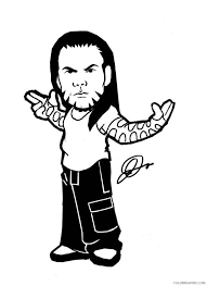 Have you ever wondered what the current wwe championship belts look like? Wwe Jeff Hardy Coloring Pages For Kids Coloring4free Coloring4free Com