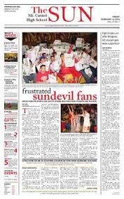 The Sun 2009 2010 School Year Issue 7 Newspaper Layout Newspaper Cover How To Do Yoga