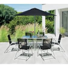 Buy Argos Home Pacific 6 Seater Metal Patio Set Black Silver Patio Sets Argos Patio Outdoor Tables And Chairs Patio Furniture Sets