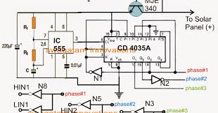 Electronic Circuit Projects Solar 3 Phase Inverter Circuit Electronic Circuit Projects Circuit Projects Electronics Circuit