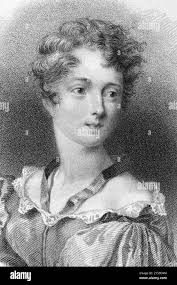 Lady byron Banque d'images noir et blanc