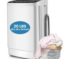 Qhomic Portable Washing Machine, 20lbs Portable Washer with 4 Wash Programs  4 Water Levels 3 Water Temperatures LED Display, Fully Automatic Washing ...