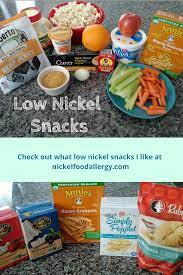 Maybe you would like to learn more about one of these? Low Nickel Snacks Nickel Food Allergy