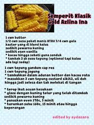 Resepi Biskut Raya Azlina Ina In 2020 Biscuit Recipe Custard Cookies Desserts