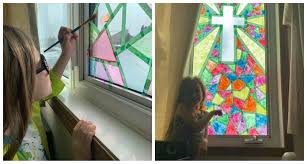 Deciding how to remove hard water stains from glass can be a frustrating ammonia is one of the most effective household cleaners around and deserves a spot on your checklist for your bathroom cleaning routine. Paint Your Own Stained Glass Windows Crafty Morning