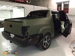 Honda Ridgeline Matte Black To Matte Military Green Honda Ridgeline Honda Honda Pilot