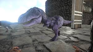 You can get super duper close without aggravating it but you can't get too close so still be careful and try not to stand so close you can touch it or it will still aggro. Ark Ps4 Stam Mutated Rex Haven T Had An All Purple Mut Ark Survival Evolved