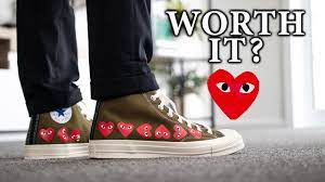 4.5 out of 5 stars 3,647. Converse X Comme Des Garcon Chuck 70 Mutli Heart Green Review On Feet W Different Pants Youtube