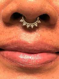 14k Solid White Gold Septum Multiball Clicker Ring 16g 8mm Etsy Septum Piercing Jewelry Septum Solid White