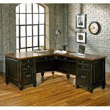 Django Wood Credenza Desk L Shaped Executive Desk Martin Furniture Executive Desk