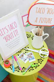 Consider displaying a framed message sharing your party's hashtag. Stress Less Taco Bout A Future Catered Graduation Party Ideas Happy Hour Projects