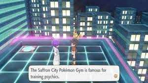 Unlike previous mainstream pokemon games, every pokemon gym found within this game have certain requirements that must be met before your . Saffron City Gym Gym Leader Sabrina Pokemon Let S Go Pikachu Wiki Guide Ign