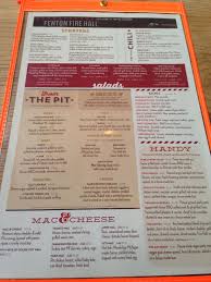 Fenton Fire Hall Dinner Menu Fire Hall Menu Restaurant Dinner Menu