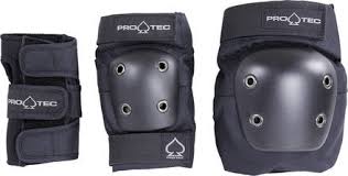 Pro Tec Street Junior Kids Skate Pads 3 Pack