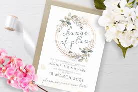 They'll keep track of vendors for you, keep an eye on the. Wedding Postponement Card Ideas We Just Love Modern Wedding