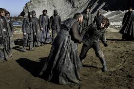 theon beats up harrag