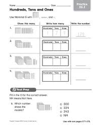 Welcome to our place value ones and tens worksheets with 2 digit numbers. Place Value Hundreds Tens And Ones Worksheet For 1st 2nd Worksheets Hundreds Tens And Ones Worksheets Worksheets Free Printable Christmas Puzzles For Adults Kindergarten Math Sites At First Grade Create Math Fun