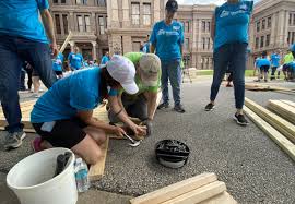 Volunteers build Habitat for Humanity home at State Capitol