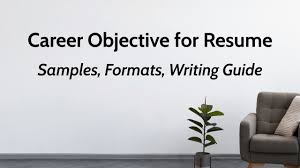 Maybe you would like to learn more about one of these? Career Objective For Resume Samples Formats Writing Guide Cakeresume