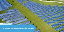 La planta solar más grande del mundo