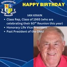 Today, we celebrate a stalwart of the Old Muirite Union