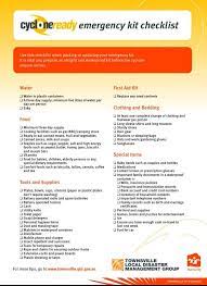 Cyclone Kit Check List Emergency Preparedness Kit Emergency Kit Cyclone