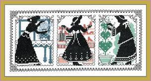 Can you use the cross stitch pattern sheet, to make more cross stitch pieces? Crossstitch Warehouse Victorian Silhouettes Chart Only